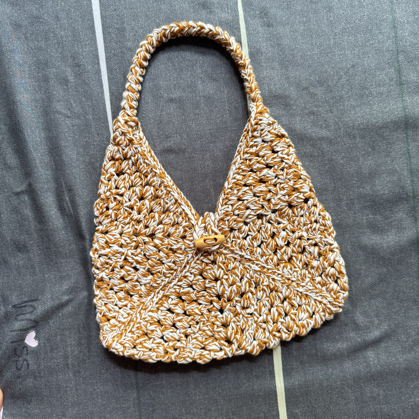 Camel Bag handmade crochet product