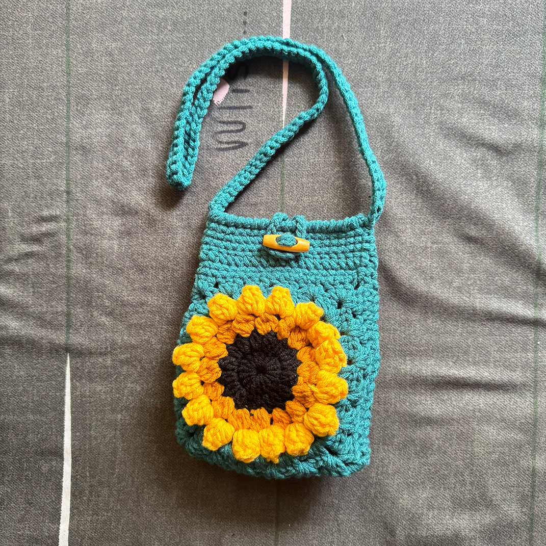 Sunflower Mini Bag handmade crochet product